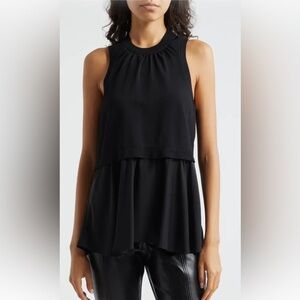 Cinq a sept Tess Mixed Media Top